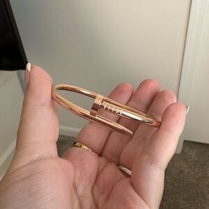 Rose Gold Nail Bracelet